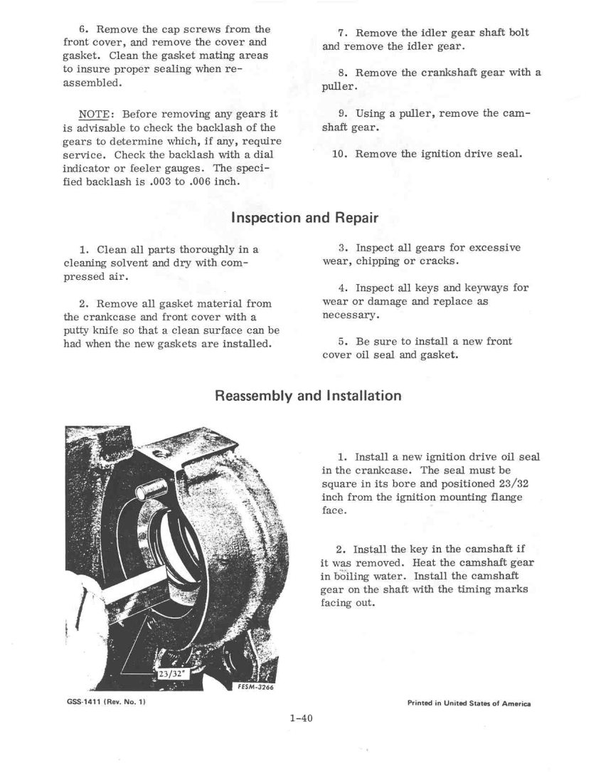 Section 1 - Engine